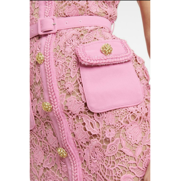 Self-Portrait Guipure Lace Midi Dress