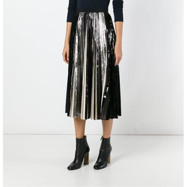 Rent Buy Proenza Schouler Metallic Pleated Skirt MY WARDROBE HQ