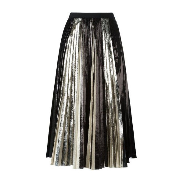 Rent Buy Proenza Schouler Metallic Pleated Skirt MY WARDROBE HQ