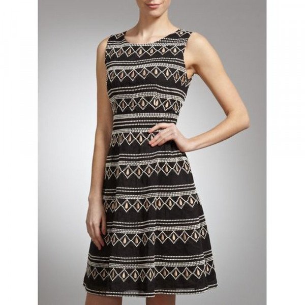 Somerset By Alice Temperley Sleeveless Embroidered Fit-And-Flare Dress