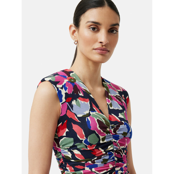 Jigsaw Graphic Pansy Jersey Dress
