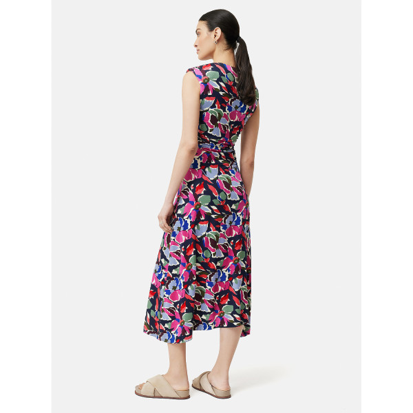 Jigsaw Graphic Pansy Jersey Dress