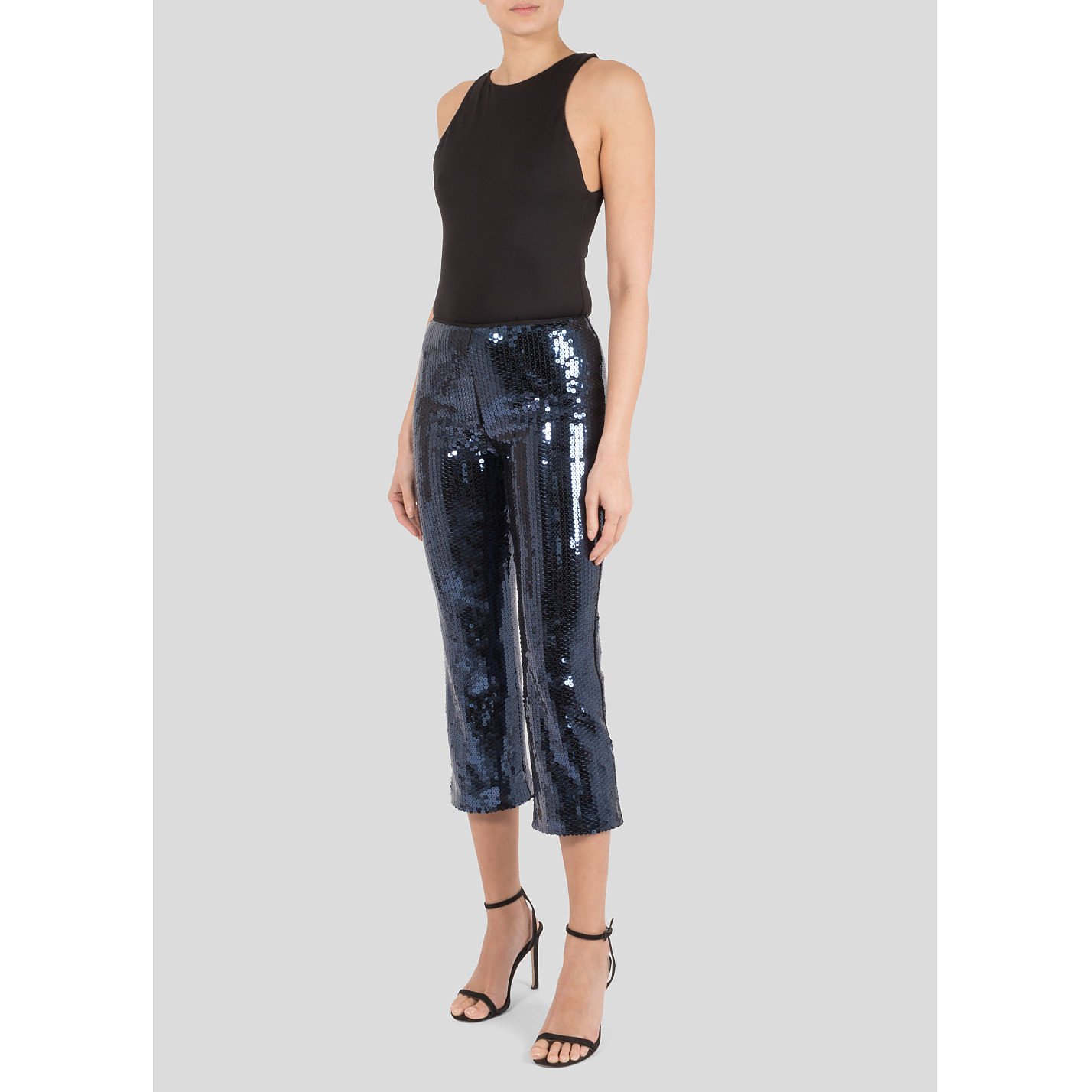 DOLCE & GABBANA Cropped Sequin Trousers