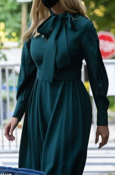 Emilia Wickstead Farina Scarf-Tie V-neck Crepe