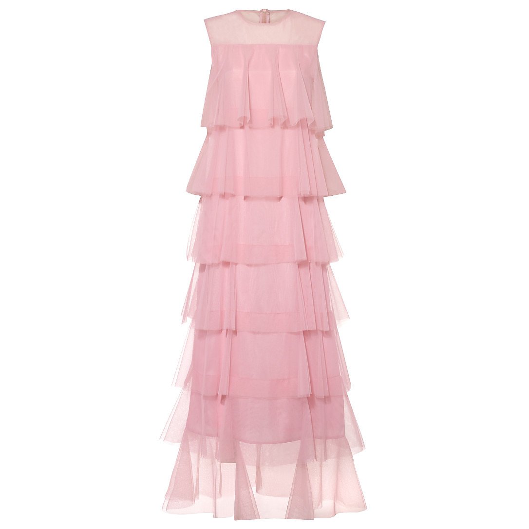 Lisou Tiered Maxi Dress With Tulle Layers