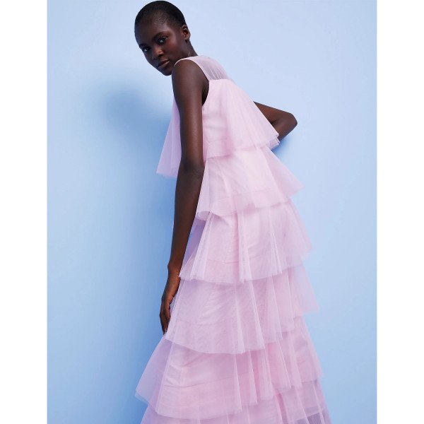 Lisou Tiered Maxi Dress With Tulle Layers