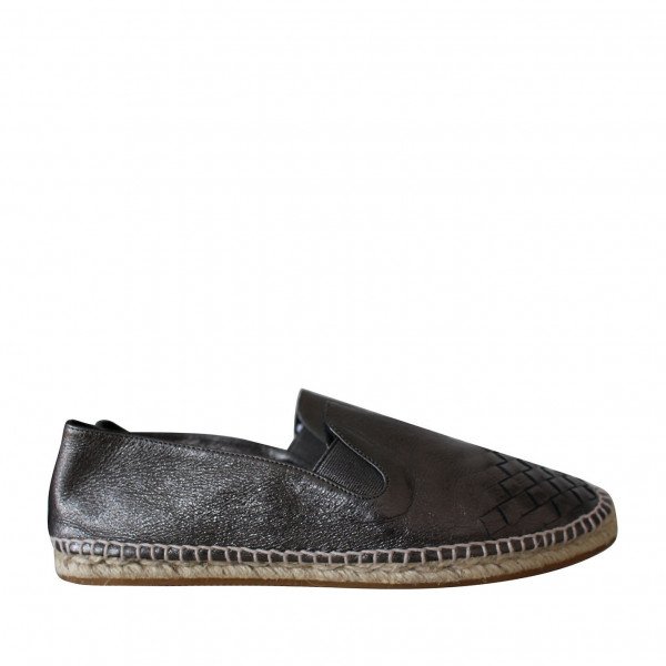 Rent Buy Bottega Veneta Metallic Espadrilles MY WARDROBE HQ