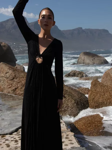 Georgia Hardinge Opulent Dress In Black