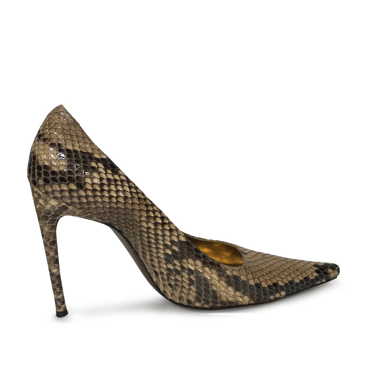 DOLCE & GABBANA Snakeskin Point-Toe Pumps