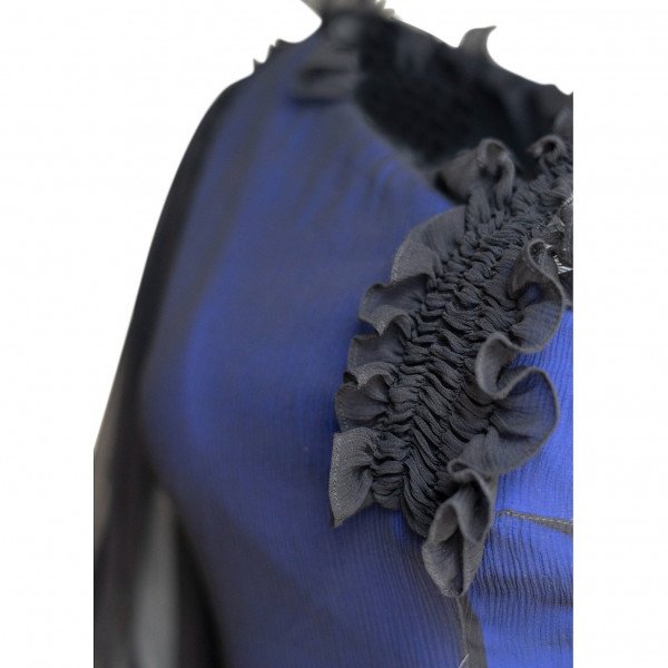 Emilio De La Morena Chiffon Bonded Silk Top