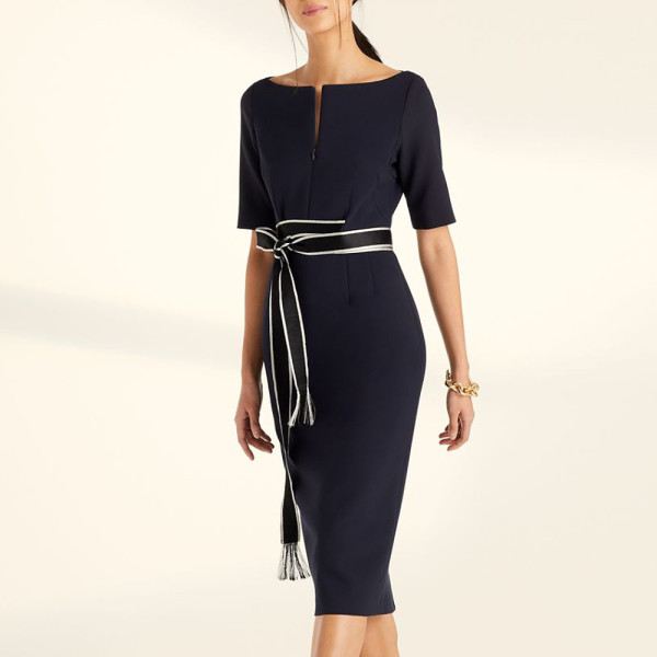 Amanda Wakeley Sculpted Tailoring Midi Dress