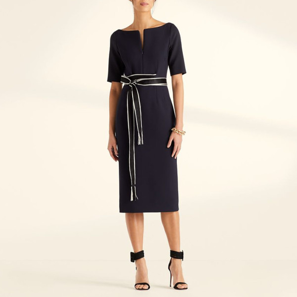 Amanda Wakeley Sculpted Tailoring Midi Dress