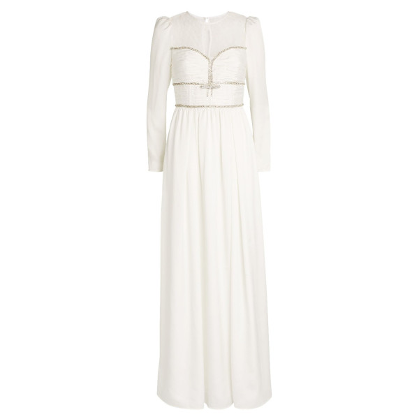 Self-Portrait Embroidered Lace Maxi Dress