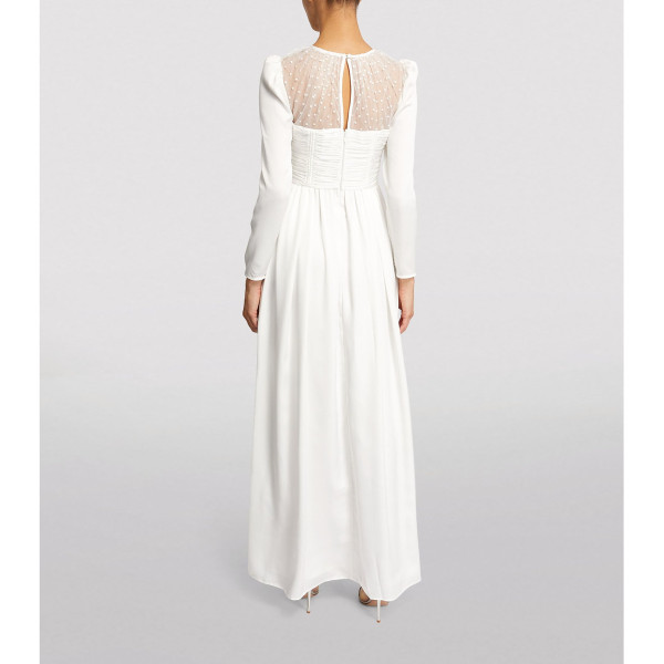 Self-Portrait Embroidered Lace Maxi Dress