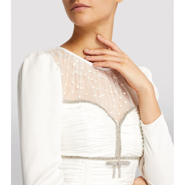 Self-Portrait Embroidered Lace Maxi Dress