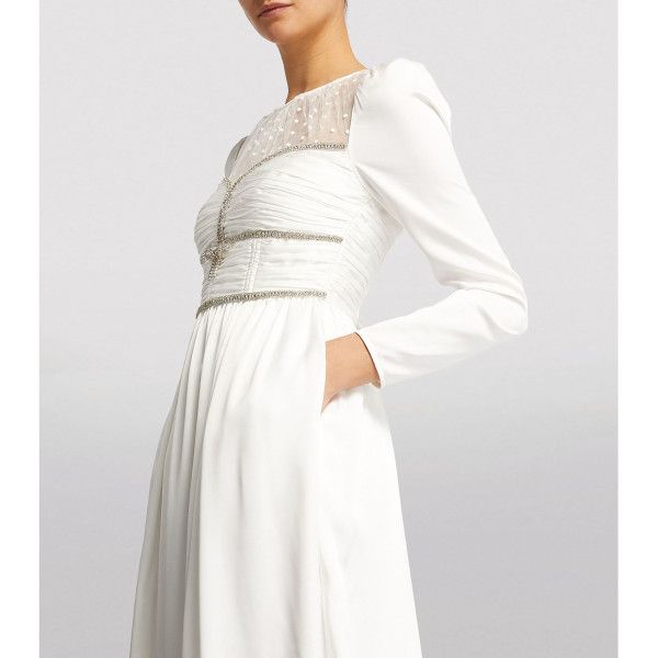 Self-Portrait Embroidered Lace Maxi Dress