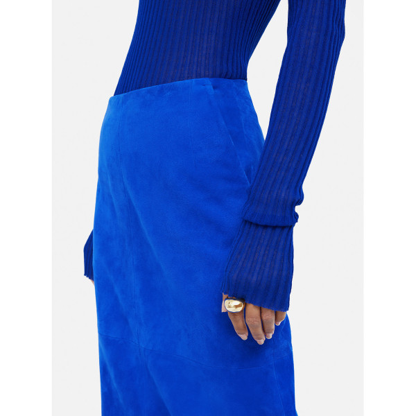 Rent Buy Jigsaw Suede Midi Skirt MY WARDROBE HQ