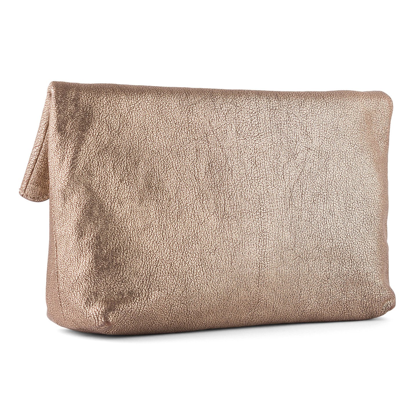 Mulberry Metallic Textured Clutch Bag