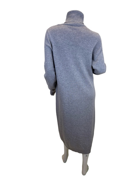 Max Mara Turtleneck Knit Dress - Grey
