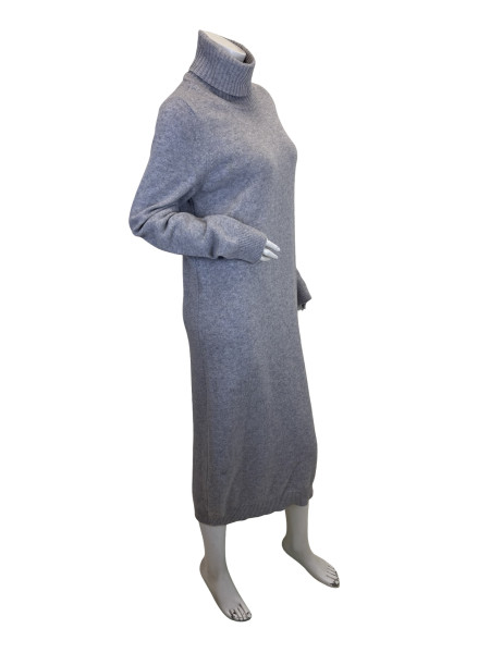 Max Mara Turtleneck Knit Dress - Grey