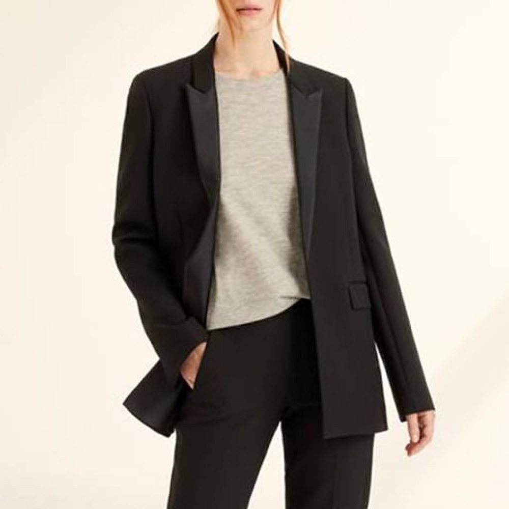 Amanda Wakeley Sculpted Blazer With Sheer Back