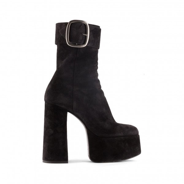 Rent Buy Saint Laurent Suede Billy Platform Boots MY WARDROBE HQ