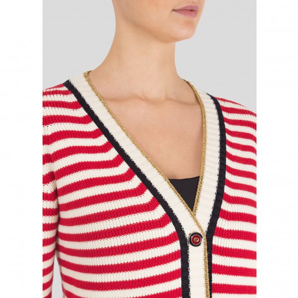 Gucci Striped Cotton Cardigan