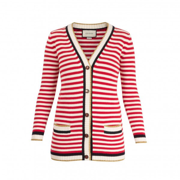 Gucci Striped Cotton Cardigan