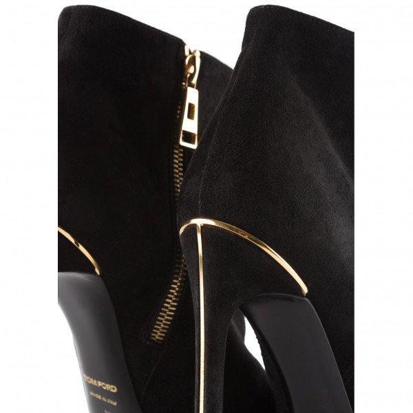 Tom Ford Suede Heeled Ankle Boots