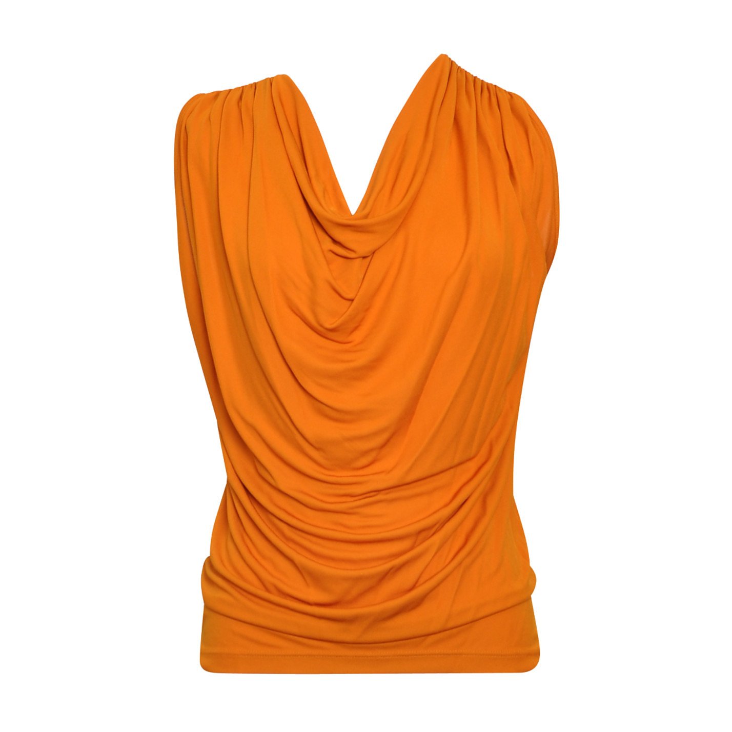 Jean Paul Gaultier Sleeveless Cowl-Neck Top