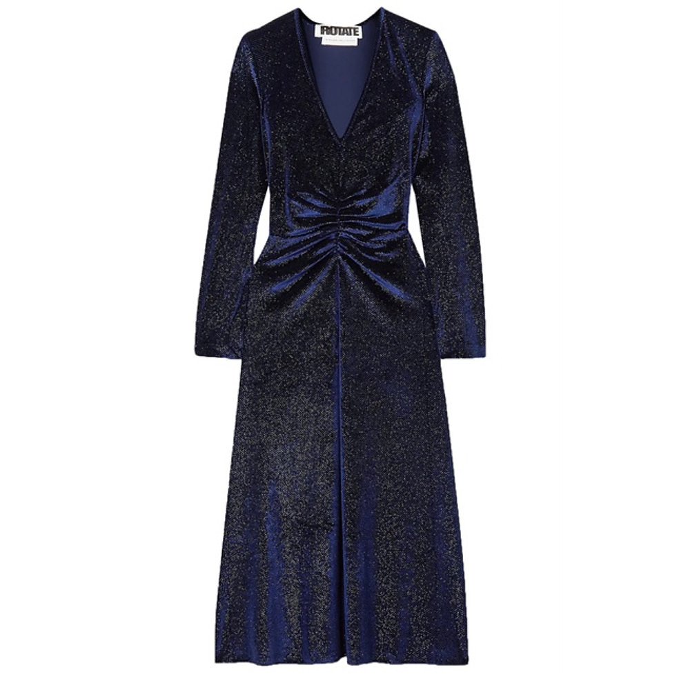 Rotate birger christensen velvet dress clearance