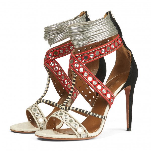 Aquazzura The Queen Embellished Sandals
