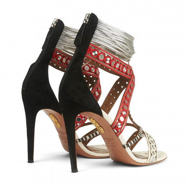Aquazzura The Queen Embellished Sandals