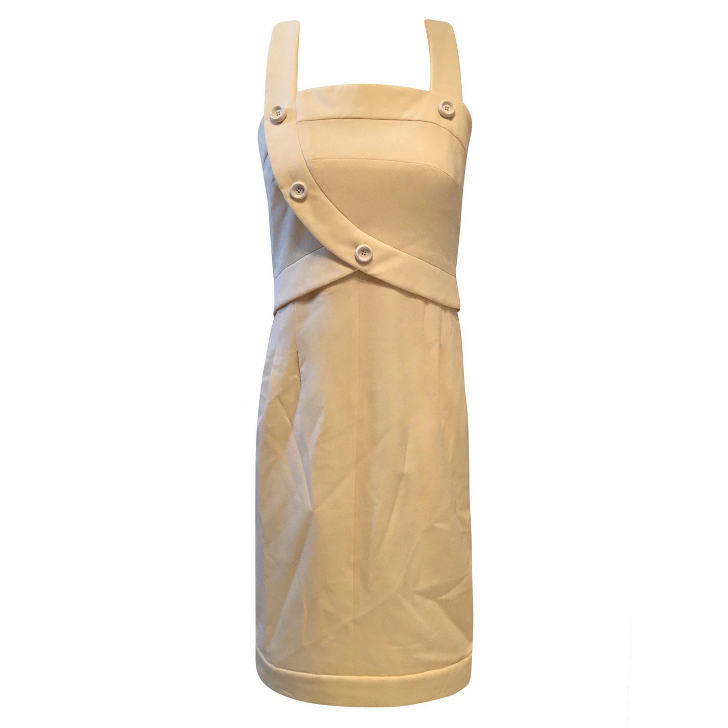 Fendi Button-Detail Sleeveless Dress