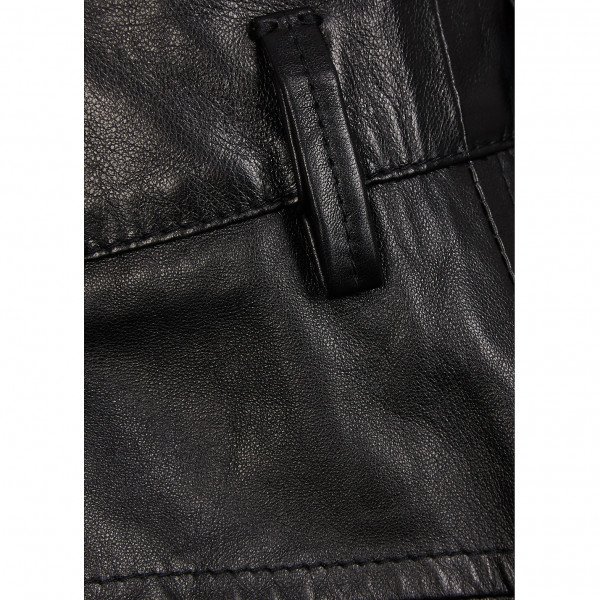Petar Petrov Hugo Loose Fit Leather Shorts