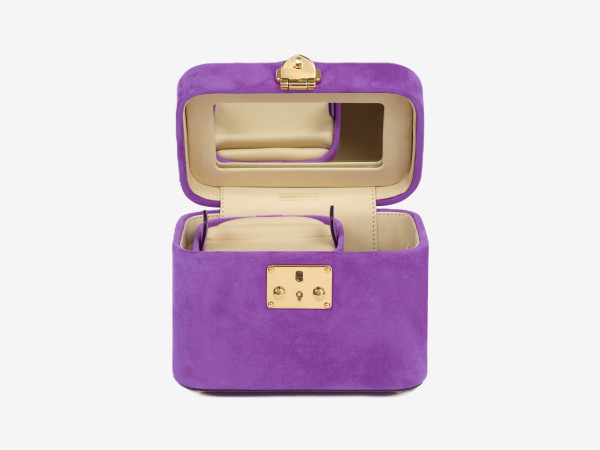 Tanner Krolle Annabel Vanity Case-Suede Amythest