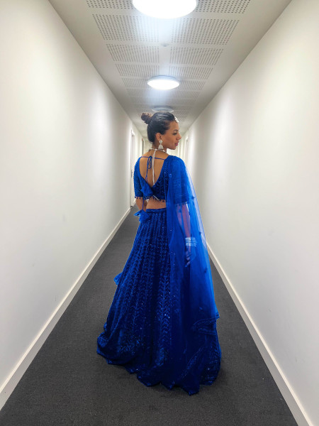 Boutique Royal Blue Lehenga