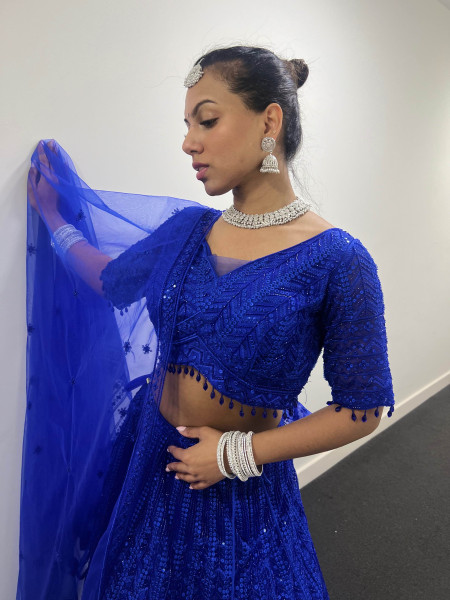 Boutique Royal Blue Lehenga