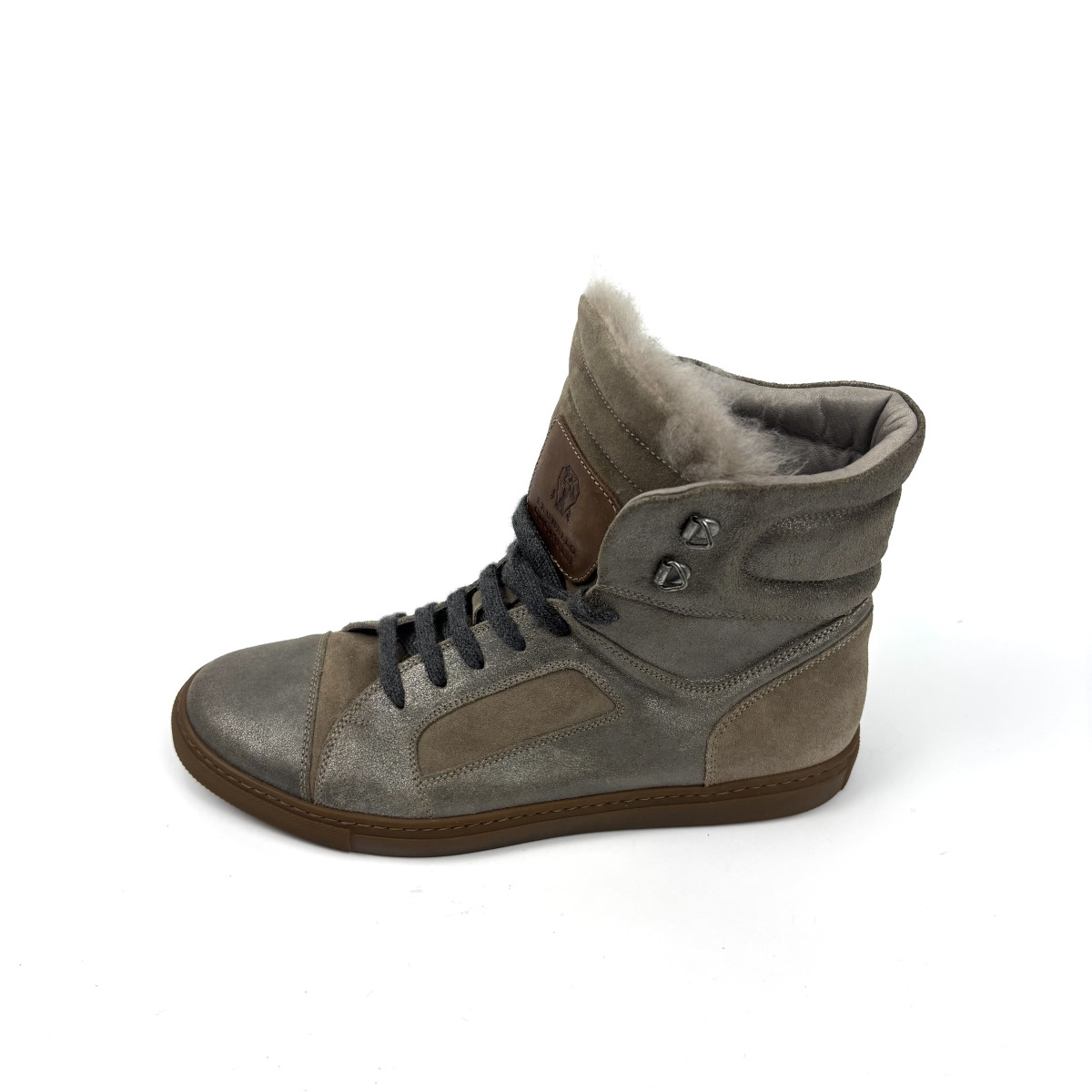 Brunello Cucinelli Brunello Cucinelli Brown High Top Trainers