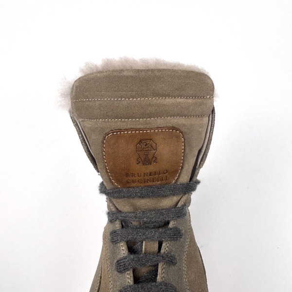 Brunello Cucinelli Brunello Cucinelli Brown High Top Trainers