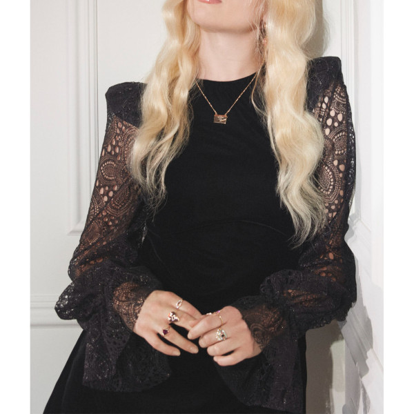 THE VAMPIRE’S WIFE X H&M Velvet Lace Mini Dress