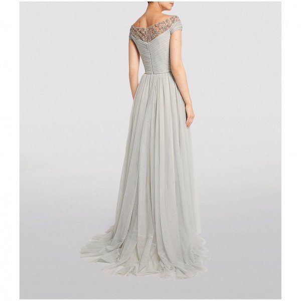 Jenny Packham Isabeau Embellished Tulle Gown