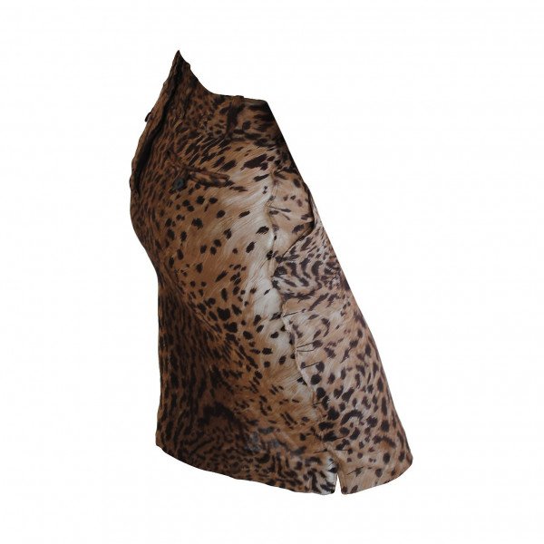 Saint Laurent Leopard Print Mini Skirt