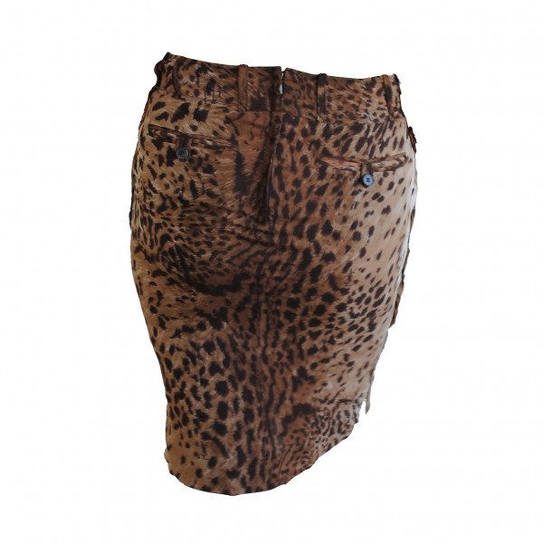 Saint Laurent Leopard Print Mini Skirt