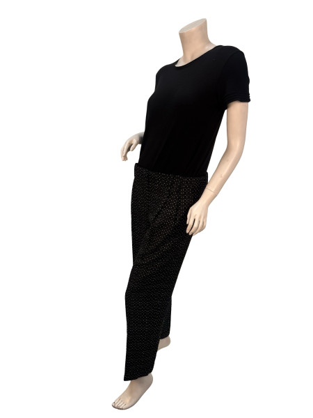 Fendi Monochrome Micro-Dot Tapered Trousers