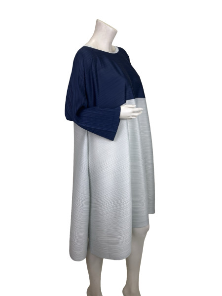ISSEY MIYAKE Pleated Colorblock Dress