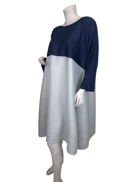 ISSEY MIYAKE Pleated Colorblock Dress