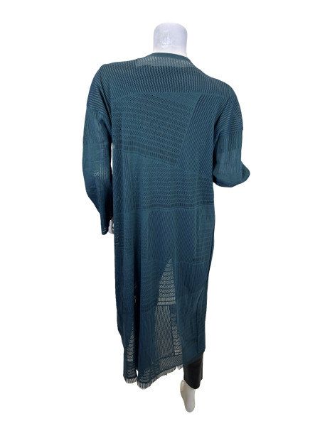 ISSEY MIYAKE Mesh-Knit Open Cardigan