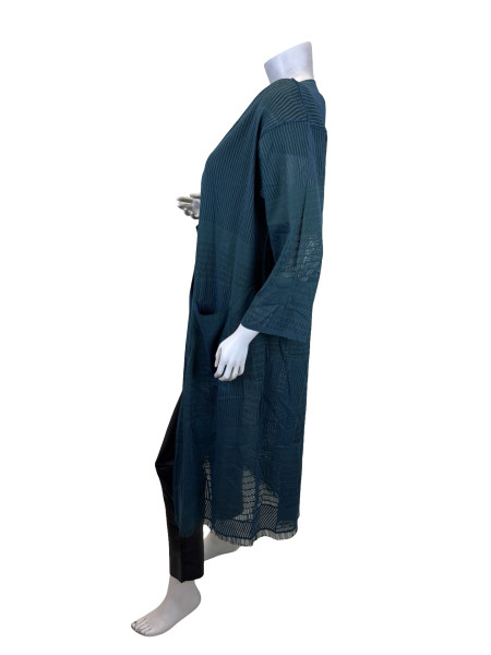 ISSEY MIYAKE Mesh-Knit Open Cardigan