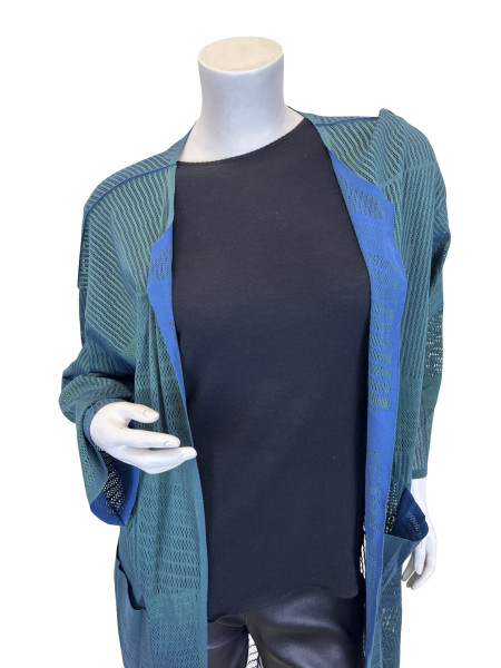 ISSEY MIYAKE Mesh-Knit Open Cardigan